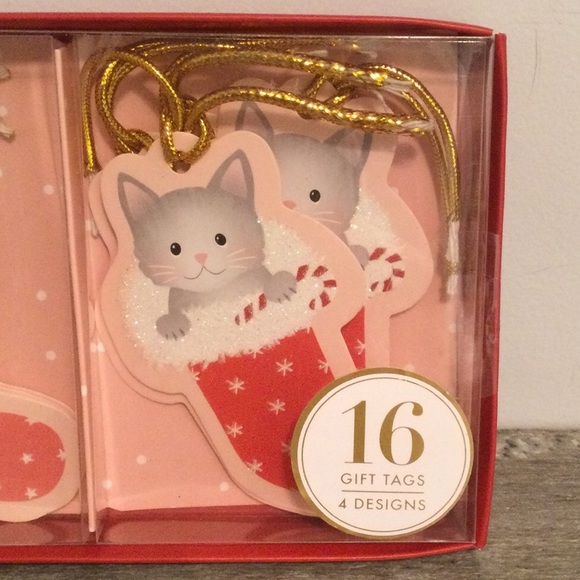 3/20$ Lady Jane Ltd. 16 Gift Tags, 2-Sided Christmas Kittens - Picture 7 of 12